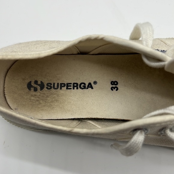 SUPERGA WHITE CANVAS SNEAKERS - Picture 6 of 6